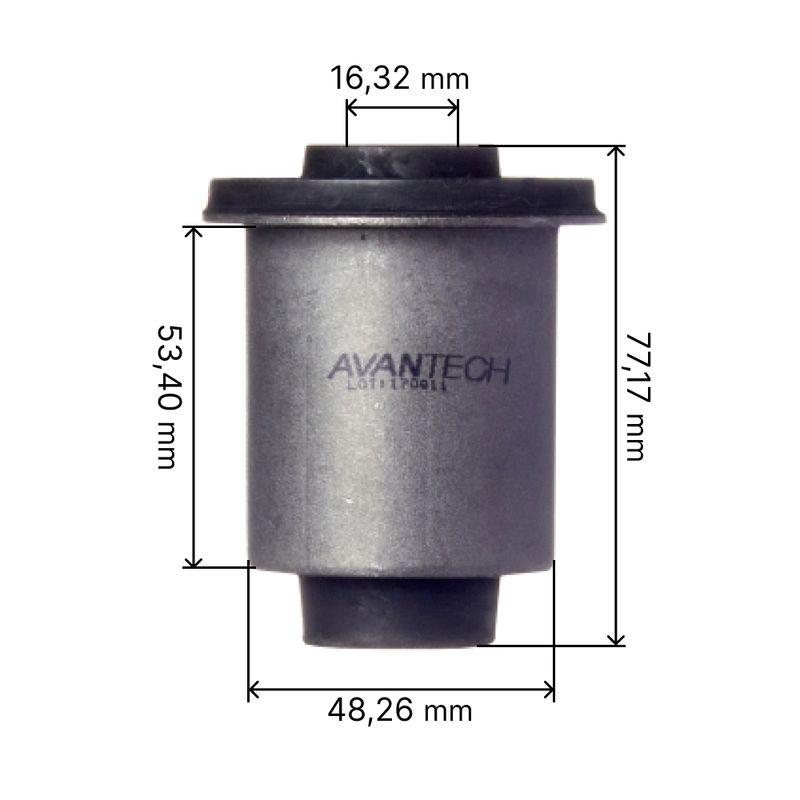 Сайлентблок перед подв нижн рычага задн AVANTECH ASB0542