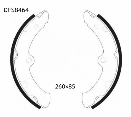 Колодки тормозные барабанные передние / задние Double Force DOUBLE FORCE DFS8464