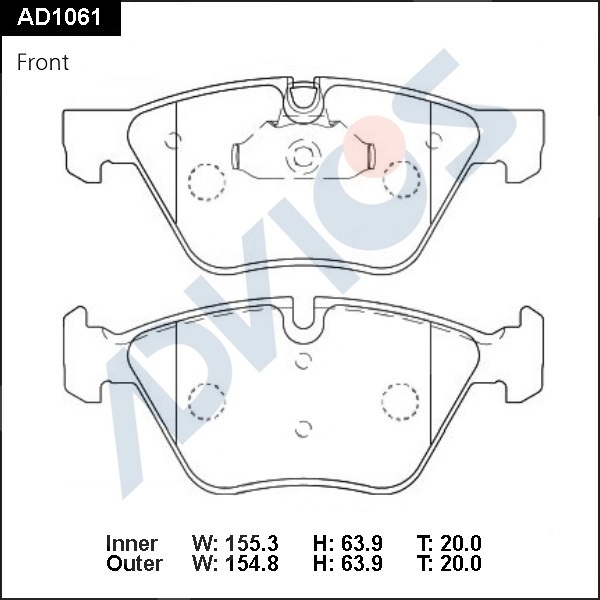 Колодки Тормозные Bmw 1(E81)/3(E90)/5(E60)(F10)/X1(E84) 05- Перед. Xtra Brembo 