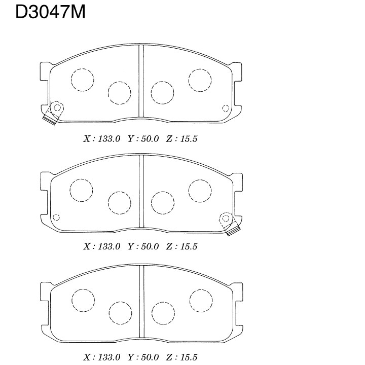Колодки тормпер KASHIYAMA D3047M