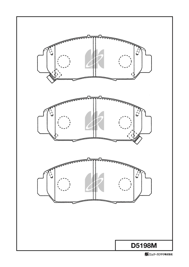 Колодки тормпер KASHIYAMA D5198M