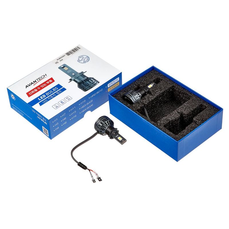Лампа Светодиодная  Led Avantech H3 12V 35W, 4300K 3500Lm (Комплект 2 Шт.) AVANTECH 