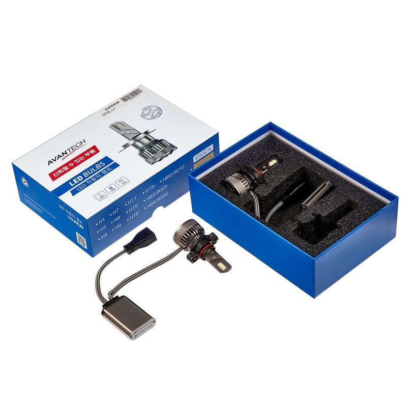Лампа Светодиодная  Led Avantech H16 (Ps19w) 12V 45W, 6500К 4500Lm (Комплект 2 Шт.) AVANTECH 